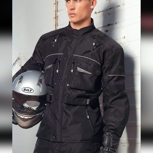 BILT Storm Waterproof Protective CE Armor Removable Fleece Liner Size XL - Picture 2 of 16